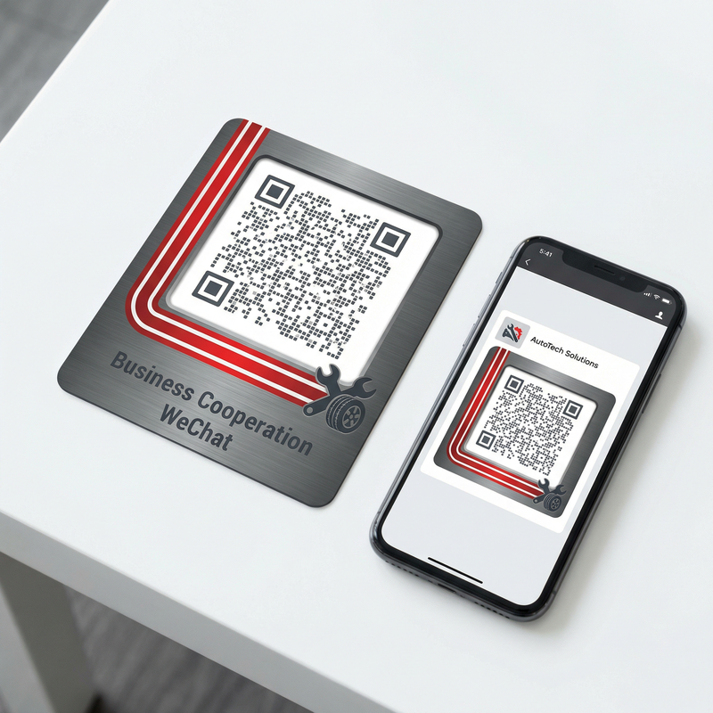 黄色仓库商务二维码